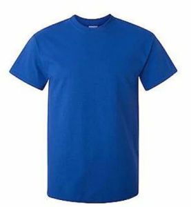 Mens Royal Blue Round Neck T-Shirts