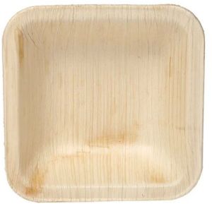 4 Inch Areca Leaf Square Bowl