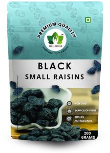 Wellmonk Black Small Raisins  (200g)