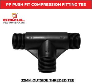 32mm Compression Push Fitting Elbow MTA