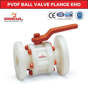 Pvdf Ball Valve Flange End