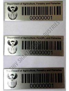 Metallic Barcode Label