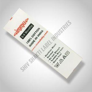 Printed Polyester Label