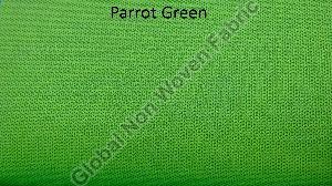 Plain Parrot Green Non Woven Fabric