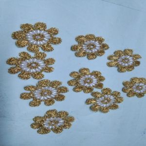 Embroidered Crochet Flower