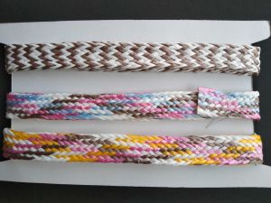 Multi Colored Piping Border Lace