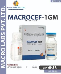 CEFTRIAXONE 1000GM Injection