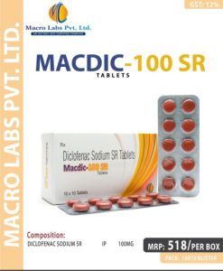 DICLOFENAC SODIUM SR 100MG TAB