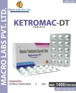 KETOROLAC TROMETHAMINE 10MG  (DISPERSIBLE TABLET)