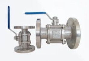 PN40 Wcb Flanged Three Piece Ball Valve