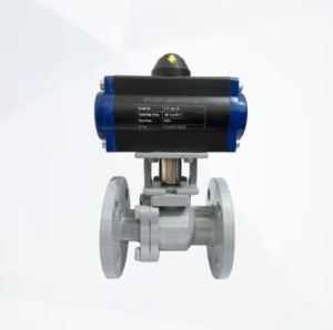 Pneumatic Two Piece Ball Valve with Double Acting Actuator