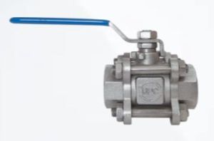 SS316 Screwed Three Piece Ball Valve