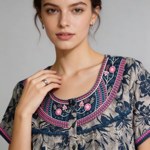 Embroidered Nighty