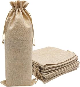 Jute Liquor Bottle Bags
