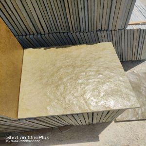 Brown Leather Finish Kota Stone Tiles