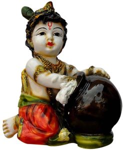 Bal Krishna Butter Matki Idol