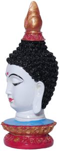 Buddha Face Head Decorative Idol Meditation Showpiece