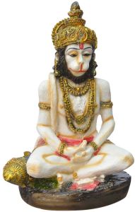 Hanuman Ji Dhyan Mudra Decorative Statue