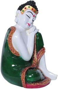 Meditative Resting Buddha Calm Pose Decor Idol