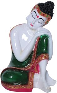 Meditative Resting Buddha Calm Pose Decor Idol