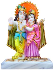 Radha Krishna Blessing Idol Statue