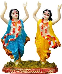Radha Krishna Dancing Devotional Figurine Set