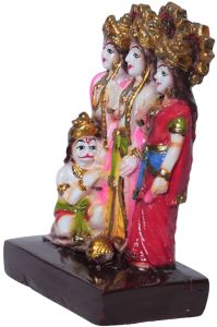 RAM Darbar Hanuman Marble Finish Decorative Idol
