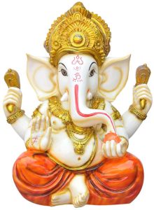 Shree Ganpati Blessing Sitting Murti Idol