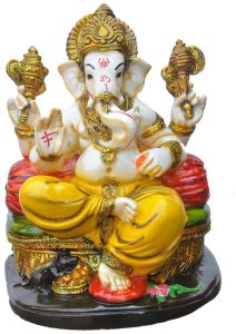 Shree Ganpati Royal Sitting Blessing Murti