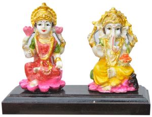 Shree Laxmi &AMP; Ganesh Blessing Murti Set
