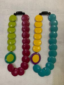 Colorful Resin Beaded Statement Necklace