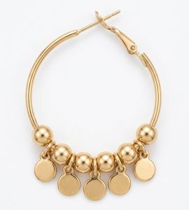 Gold Plated Hoop Earring