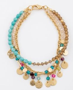 Layered Charm Bracelet Set