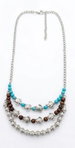 Multi Layered Turtle Charm Necklace