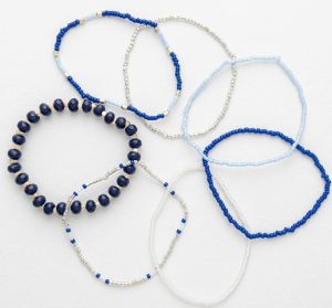 Natural Lapis Lazuli Crystal Healing Beaded Bracelet