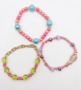 Pink Poppy Bracelet Set