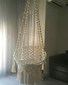 Handmade Ceiling Hanging Macrame Swing