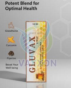 Gluvax L Glutathione, Curcumin and Piperine Syrup