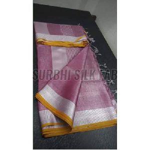 Zari Tissue Linen Saree