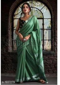 Designer Linen Saree