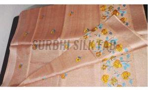 Digital Printed Linen Saree