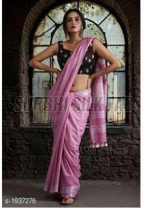 Silk Linen Saree