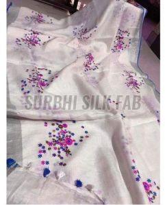 Silk Tissue Linen Saree