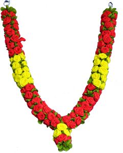 Artificial Red Yellow Rose Garland