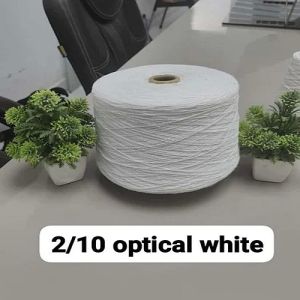 2/10 Optical White Cotton Polyester Yarn