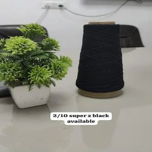 2/10 Super Z Black Cotton Yarn