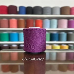 6s Cherry Cotton Polyester Yarn