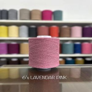 6s Lavender Pink Cotton Polyester Yarn