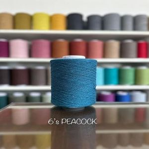 6s Peacock Cotton Polyester Yarn