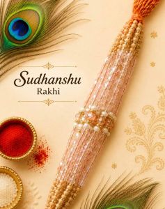 Designer Crystal Clear Rakhi